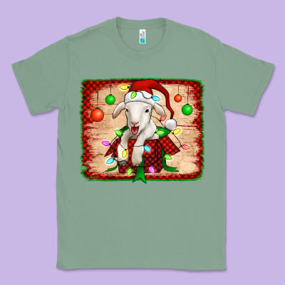 Christmas Lamb Classic Tee Designed By Jasminsmagicworld