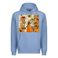 Colony Blue Fall Hay There Pumpkin Premium Hoodie - texasbilliewilder