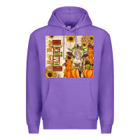 Purple Fall Hay There Pumpkin Premium Hoodie - texasbilliewilder