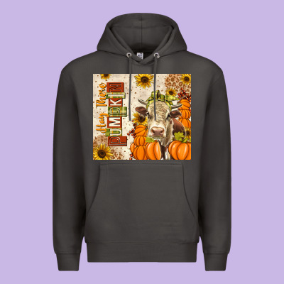 Fall Hay There Pumpkin Premium Hoodie Designed By Texasbilliewilder