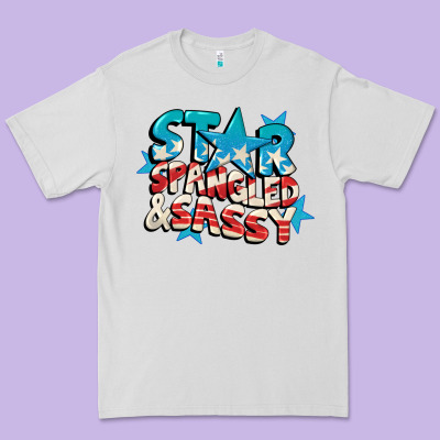 Star Spangled And Sassy 4th Of July Premium Tee Designed By Cowgirlartshop