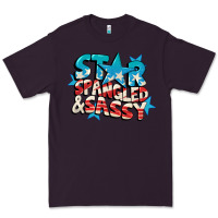 Plum Star spangled and sassy 4th of july Premium Tee - CowGirlArtShop