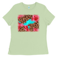 Matcha valentine's day leopard background Ladies Tee - JahusDesignShop
