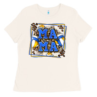 Bone volleyball mama with leopard Ladies Tee - Zillion Design Studio