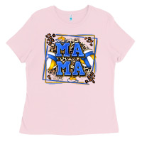 Bubblegum Pink volleyball mama with leopard Ladies Tee - Zillion Design Studio
