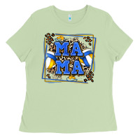 Matcha volleyball mama with leopard Ladies Tee - Zillion Design Studio