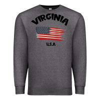 Charcoal Heather VIRGINIA U.S.A Premium Sweatshirt - Bettercallsaul