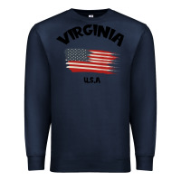 Navy VIRGINIA U.S.A Premium Sweatshirt - Bettercallsaul