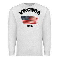 Oatmeal Heather VIRGINIA U.S.A Premium Sweatshirt - Bettercallsaul