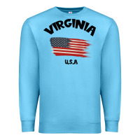 Ocean Blue VIRGINIA U.S.A Premium Sweatshirt - Bettercallsaul