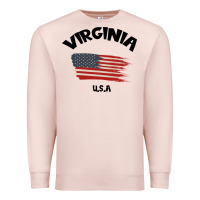 Pale Pink VIRGINIA U.S.A Premium Sweatshirt - Bettercallsaul