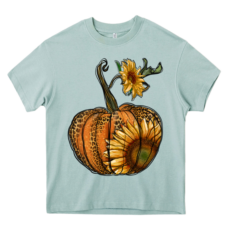 Pumpkin With Sunflower Heavy Core Tee by RanaPortraitStore | Teevron