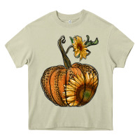 Mossy pumpkin with sunflower Heavy Core Tee - RanaPortraitStore