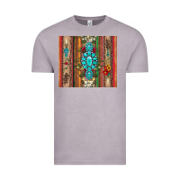 Vintage Zinc gemstone flowers arrow with leopards and serape Vintage Tee - Artiststas