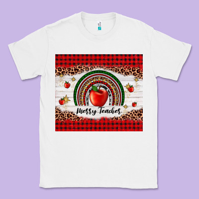 Merry Teacher Classic Tee Designed By Adodesignshop
