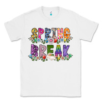 White SPRING BREAK Classic Tee - CowhideDigitalArt