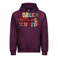 Mauve Wine cooler than cupid Urban Hoodie - OliviaCreatesArt