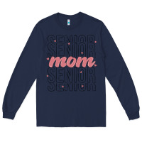 Navy mom senior Long Sleeve Tee - MaliasSmallBusiness