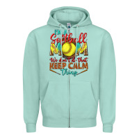 Seafoam I'm a Softball mom we don't do that keep calm Zipper Hoodie - BundleAndBundleShop