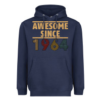 Navy Awesome Since 1964 Heavyweight Hoodie - Bettercallsaul