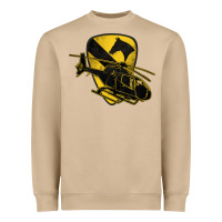 Mushroom 1st cavalry division chopper helicopter air cav Heavyweight Sweatshirt - Jasminsmagicworld