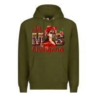 Army Green La mama mos Chingona Premium Hoodie - NancyCooperArtShop