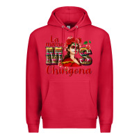 Cardinal La mama mos Chingona Premium Hoodie - NancyCooperArtShop