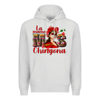 Dove Grey La mama mos Chingona Premium Hoodie - NancyCooperArtShop