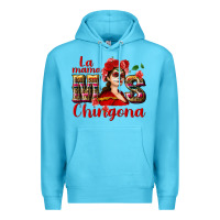 Ocean Blue La mama mos Chingona Premium Hoodie - NancyCooperArtShop