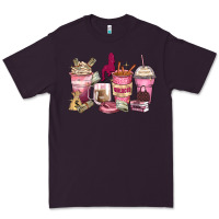 Plum Girl boss coffee cups Premium Tee - Zillion Design Studio