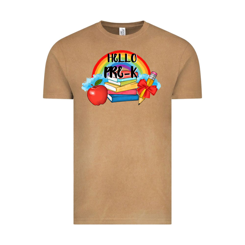 Back To School Hello Pre K Vintage Tee by AdoDesignShop | Teevron