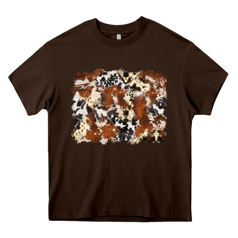 Cowhide Background Heavy Core Tee by Zillion Design Studio | Teevron