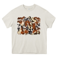 Cream cowhide background Heavy Core Tee - Zillion Design Studio