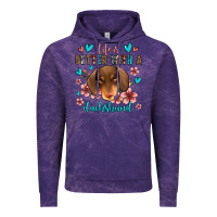 Cloud Purple life is better with a dachshund Vintage Hoodie - Jasminsmagicworld
