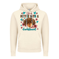 Vintage Artic life is better with a dachshund Vintage Hoodie - Jasminsmagicworld