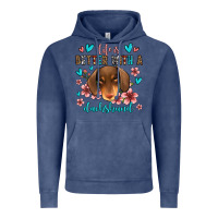 Vintage Denim life is better with a dachshund Vintage Hoodie - Jasminsmagicworld
