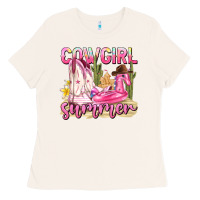 Bone cowgirl summer Ladies Tee - texasbilliewilder