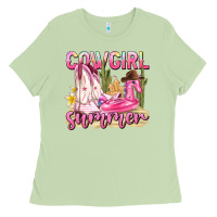 Matcha cowgirl summer Ladies Tee - texasbilliewilder