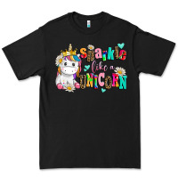 Black sparkle like a unicorn Premium Tee - AdoDesignShop
