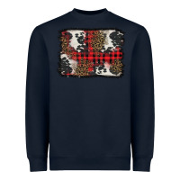Christmas Red Plaid Background Heavyweight Sweatshirt | Teevron