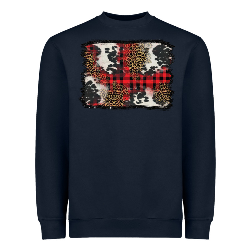 Christmas Red Plaid Background Heavyweight Sweatshirt by BarkalooDesign | Teevron