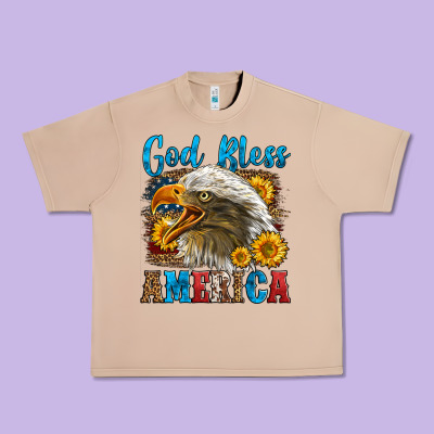 God Bless America Urban Heavy Tee Designed By Lillyallendesigns