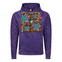 Cloud Purple 4th of july turquoise gemstone seamless pattern Vintage Hoodie - BundleAndBundleShop