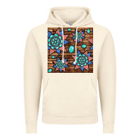 Vintage Artic 4th of july turquoise gemstone seamless pattern Vintage Hoodie - BundleAndBundleShop