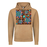 Vintage Camel 4th of july turquoise gemstone seamless pattern Vintage Hoodie - BundleAndBundleShop