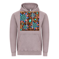 Vintage Zinc 4th of july turquoise gemstone seamless pattern Vintage Hoodie - BundleAndBundleShop