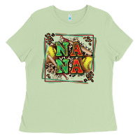 Matcha softball nana with leopard Ladies Tee - Zillion Design Studio