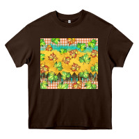 Chocolate Brown fall leaf tumbler Heavy Core Tee - BarkalooDesign