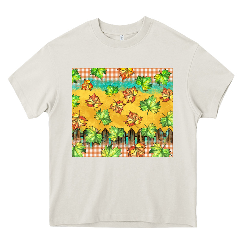 Fall Leaf Tumbler Heavy Core Tee by BarkalooDesign | Teevron