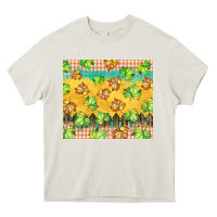 Cream fall leaf tumbler Heavy Core Tee - BarkalooDesign